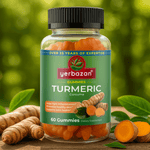 TURMERIC Gummies- Anti-Inflammatory, Pain Relief, improves Brain Health & Protects Liver.