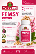 FEMSY- Hormone Balance for Women | Menopause and PMS Relief | Hot Flashes Menopause Relief | Vegan-Friendly