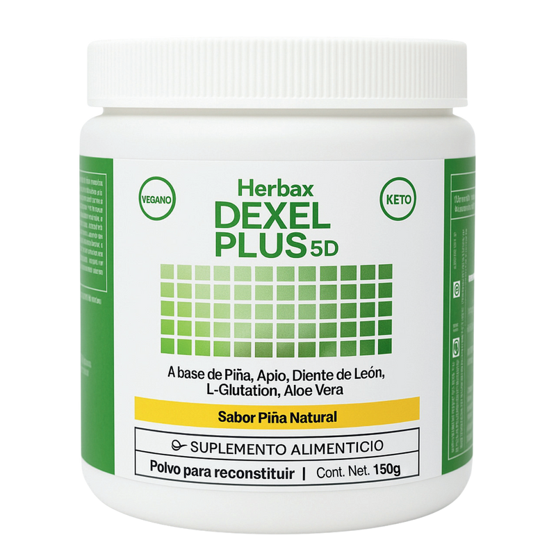 DEXEL PLUS: Super Antioxidant with Herbal Extracts including Spirulina, Aloe Vera, Eucalyptus, and Iron for Immune Support.