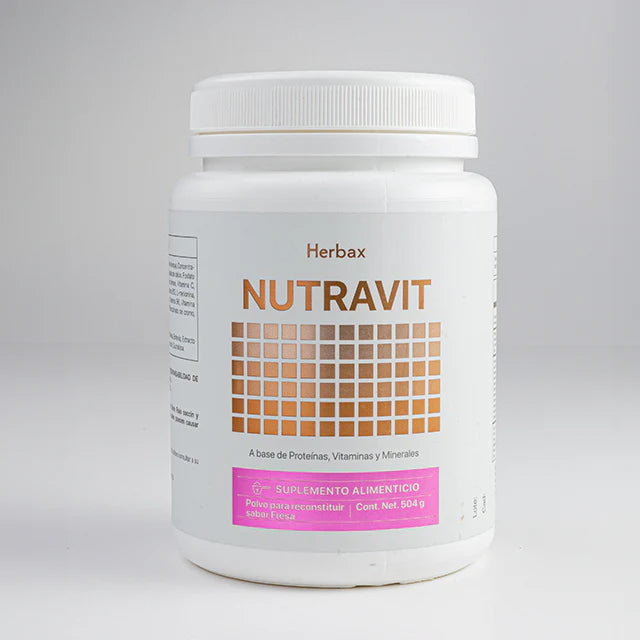 NUTRAVIT STRAWBERRY 58- Metabolic Nutrition | Whey Protein Low Carb, Meal Replacement Shake w/ Vitamins, Minerals & Amino Acid L-Glutamine | Great Taste and Very Filling Protein Shake