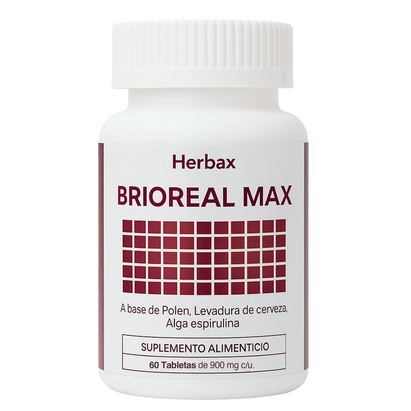 BRIOREAL MAX- Energy Dietary Supplement (lncludes B Vitamins, Green Tea, Ginseng and Maca).