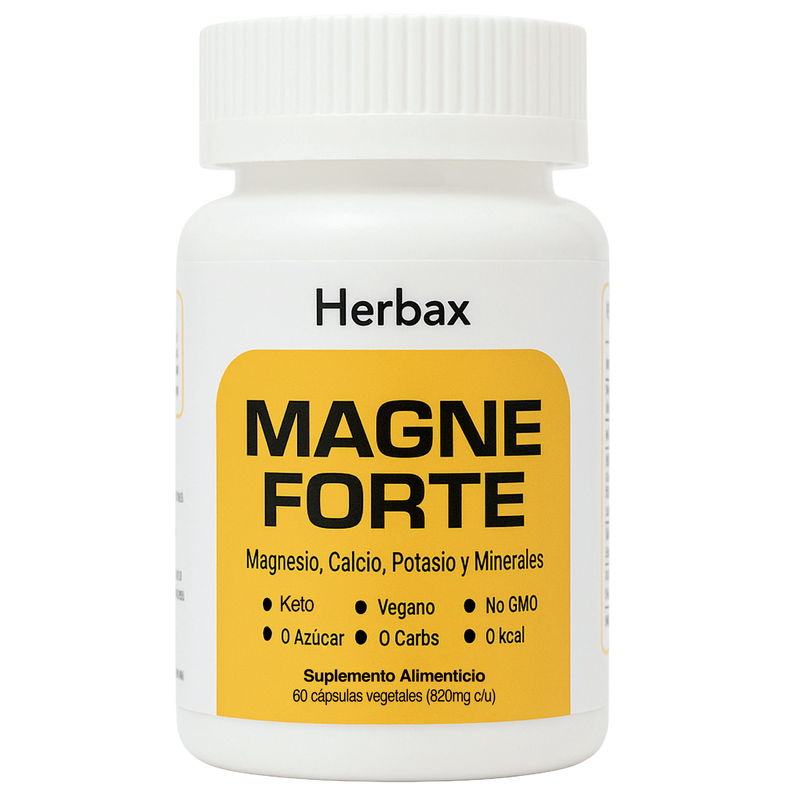 MAGNE FORTE- Bone Strength - Plant-Based Calcium, Magnesium, Potassium, Vitamin D3, C, & K2 - Whole Food Supplement for Bone Health