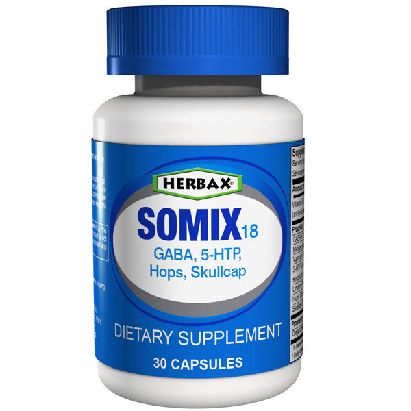 SOMIX 18- Premium Natural Sleep Aid for Adults - Effective Relief - Non Habit Forming - Wake Up Feeling Refreshed